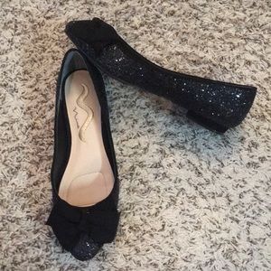 Brand New Black Sparkle Flats